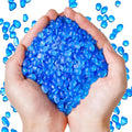 Sea Glass Stones for Crafts About 2.75LB Blue Glass Pebbles Gemstones Bulk for by QEQEKAKA