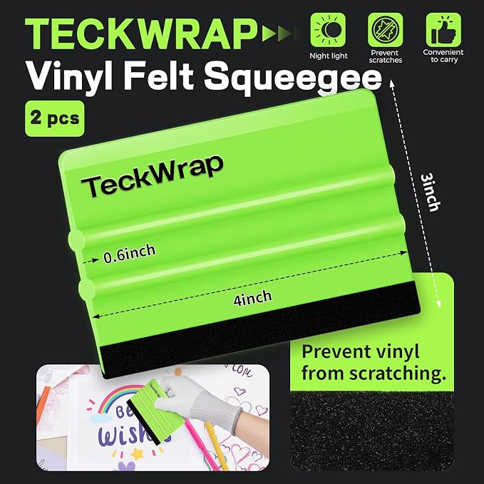 TECKWRAP 2 PCS Professional Felt Squeegee - Image 2