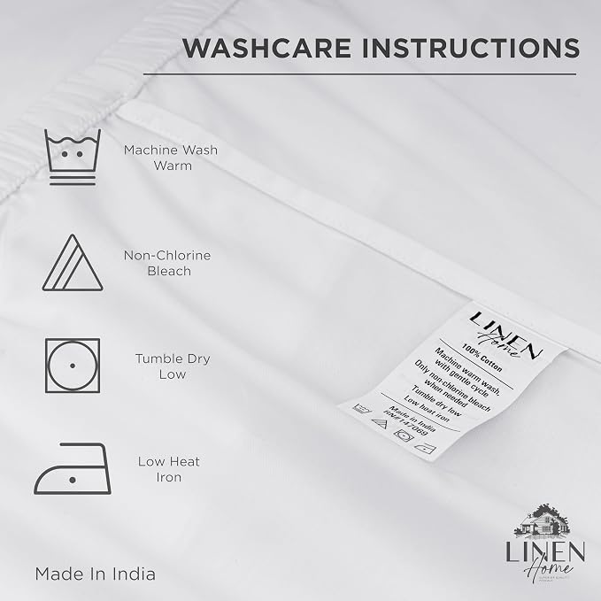 100% Cotton Percale Queen Fitted Sheet, Pastel Turk, 1 Deep Pocket Fitted Sheet - Image 4