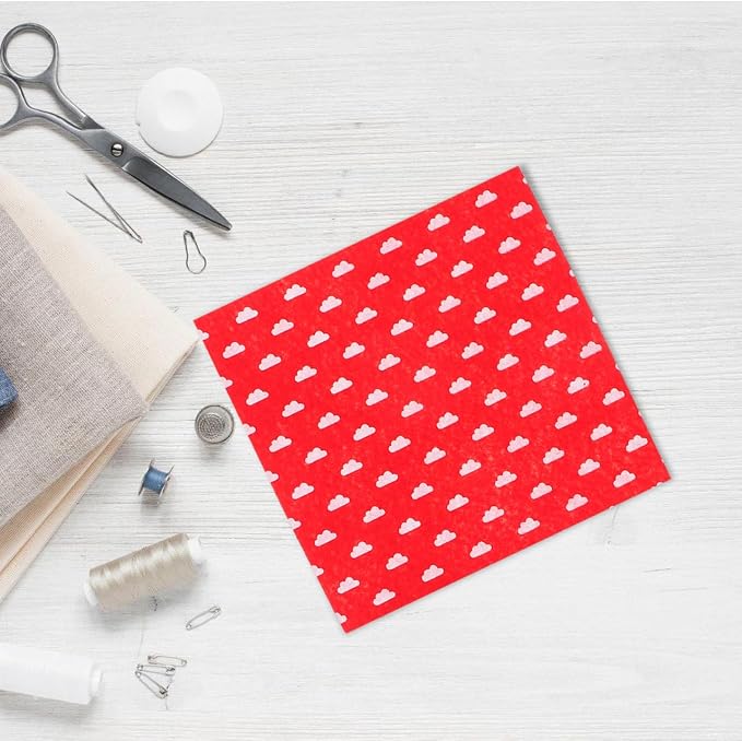 Healifty 20pcs Felt Fabric Sheets, Squares - Image 4