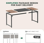Huuger Computer Desk, 70 Inch Office Desk, Gaming Desk - Image 8