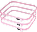 YQBRAO 3-Pack Large Clear Hard Shell Zipper Case, 1.2mm Ultra-Thick Rigid Toy & by Unknown