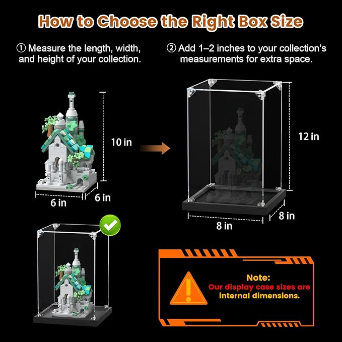 JUJOMAT Acrylic Display Case for Collectibles Clear Acrylic Display Box for - Image 5