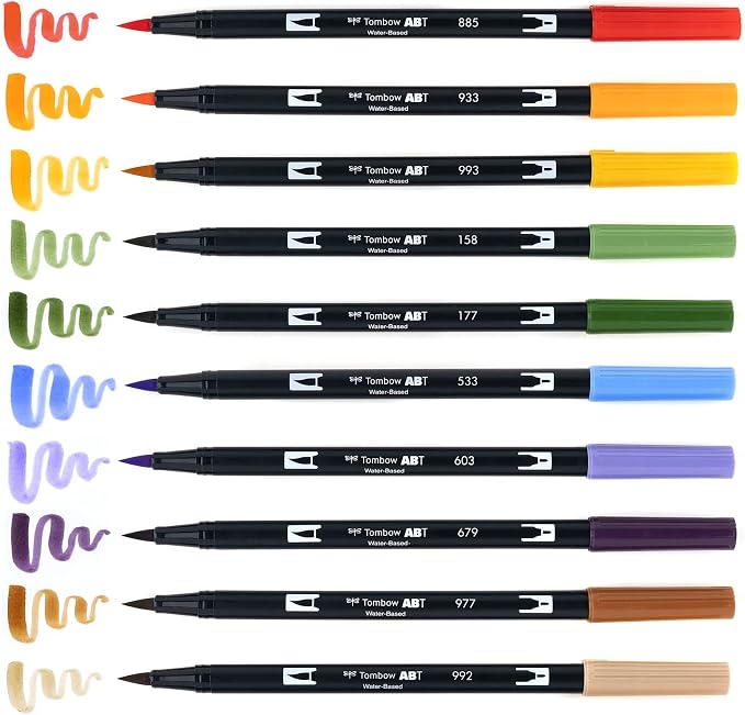 Tombow 56168 Dual Brush Pen Art Markers, Brush and Fine Tip Markers - Image 7