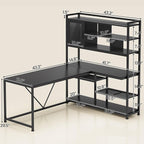 SEDETA L Shaped Computer Desk, L Shaped Corner Desk - Image 9