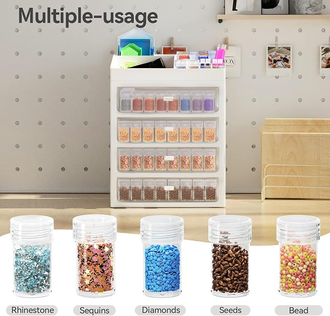 ARTDOT Diamond Painting Accessories Boxes, 192 Pieces 5D Diamond Painting Adult - Image 5