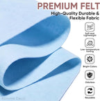 Soft Felt Fabric Sheet 18" x 36", 1.6mm Acrylic Craft Felt, Light Blue | Soft - Image 2