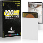 120Pack Card Sleeves for Trading Cards, Matte Card Sleeves Deck Card Protectors by Fabmaker