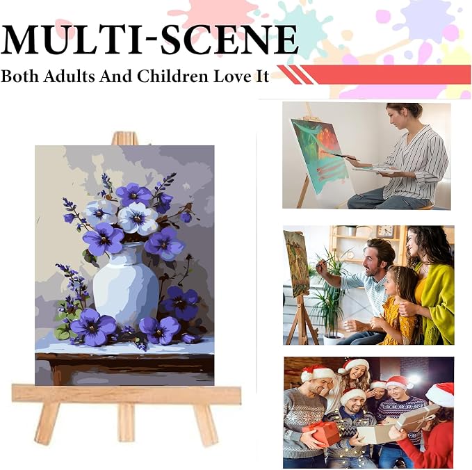 GXGLLPZBY Painting by Numbers for Adults Beginner, Flower Adult Paint by Number - Image 5