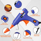 10 Pack Mini Hot Glue Gun with 50 Glue Sticks, 5 Colors Mini Hot Glue Gun Set - Image 2