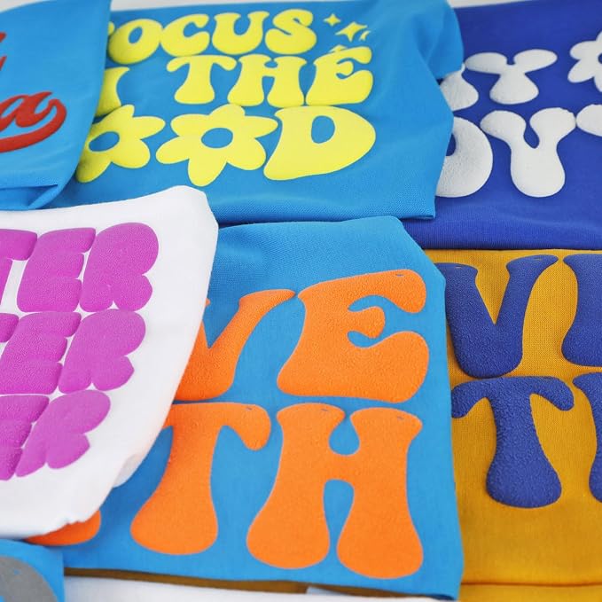 guangyintong Yellow Puff Heat Transfer Vinyl HTV Rolls - Image 6
