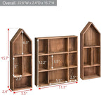 Ikee Design 3 Pcs Set Wooden Shadow Cubby Box Display Shelf Organizer Storage - Image 2