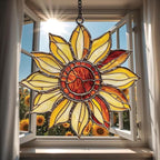 Sunflower Acrylic Suncatcher Window Hanging Floral Window Decor Garden Gift by Unknown