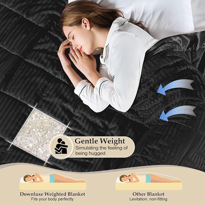 downluxe Weighted Blanket King Size, 18 lb Weighted Blanket - Image 3