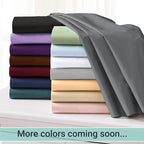 ZPECC King Flat Sheet Only 1 Pack, Durable Burgundy Top Bed Sheets - Image 6