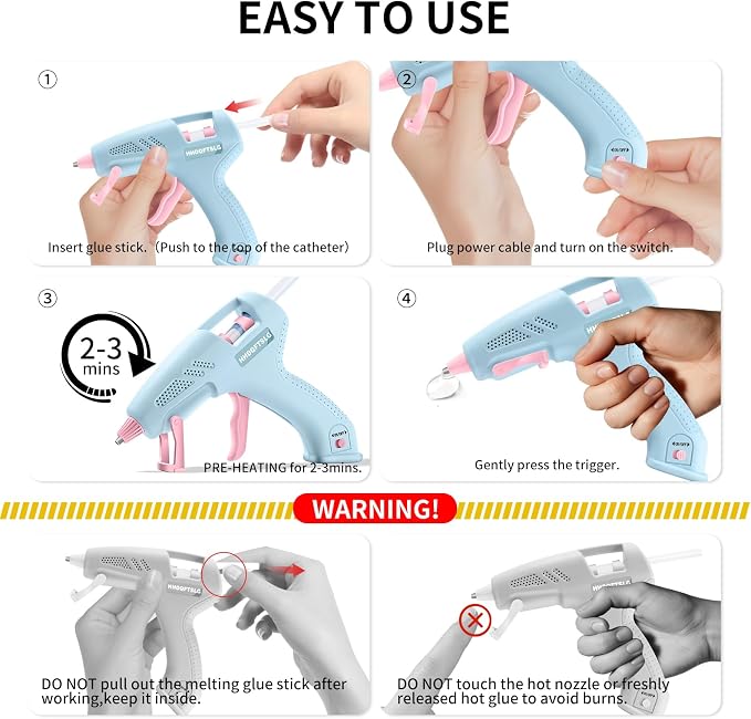 Cordless Hot Glue Gun, Fast Preheating - Image 6