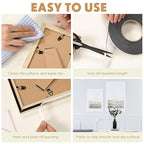 Tatuo 2 Rolls Double Sided Foam Tape PE Foam Tape Sponge Soft Mounting Adhesive - Image 5