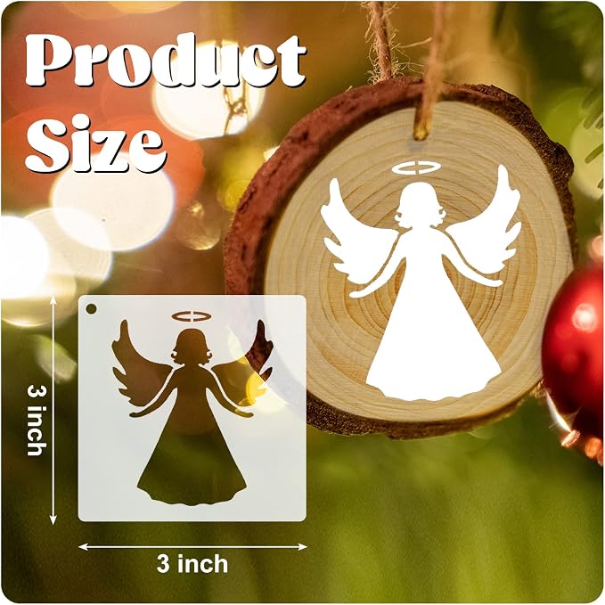 Marspark 66 Pcs Small Stencils for Crafts Reusable 3 Inch Stencils for Painting - Image 2