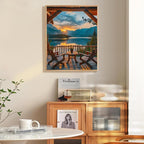 Sunset Paint by Numbers Kit for Adults Beginner, Mountain Lake Landscape Adult - Image 2