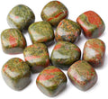DUQGUHO Unakite Healing Crystals Stones Set Natural Crystals Bulk Irregular by DUQGUHO