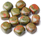 DUQGUHO Unakite Healing Crystals Stones Set Natural Crystals Bulk Irregular by DUQGUHO