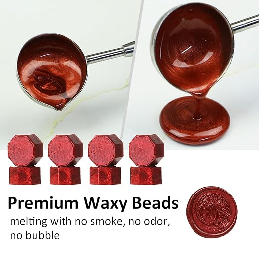 1200 Pcs Assorted Color Wax Seal Beads Bulk, Premium Stamp Sealing Pellets Kit - Image 3
