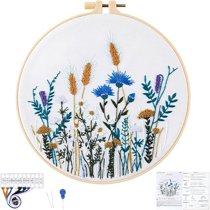Crafmanoe Flower Embroidery Kits by Unknown
