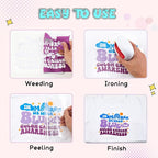 Tintnut Hyacinth Violet Heat Transfer Vinyl, easy cut & weed, stretch washable - Image 4