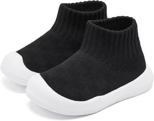 Eashi Baby Boy Girl Non-Skid Indoor Infant Walking Shoes Breathable Warm Elastic Sock Shoes with Memory Sole Protect Toes Outdoor Sneakers
