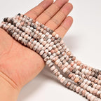 ICAI Beads Natural 5x8mm Rondelle Beads, Abacus Disk Stone Spacer Beads – Loose - Image 2