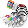TILUCK measuring cups and magnetic measuring spoons set, stainless steel by TILUCKBringsGoodLuck