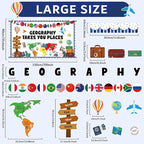 Geography Takes You Places Bulletin Board Set World Map Classroom Decoration - Image 3