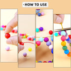 300pcs Silicone Beads for Keychain Making Kit 60 Colors Focal Rubber Round - Image 5