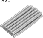 uxcell Mini Hot Glue Sticks for Glue Gun 7mm x 100mm Glitter Silver 12pcs - Image 3