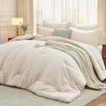 MUXHOMO 7 Pieces Full Comforter Set, Soft Bed in a Bag Full Size, All Season by MUXHOMO