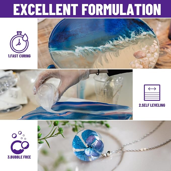 Bond Craftor Epoxy Resin Kit 32OZ, Resina Epoxica Kit - Image 2