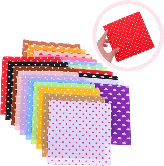 Healifty 20pcs Felt Fabric Sheets, Squares - Image 8