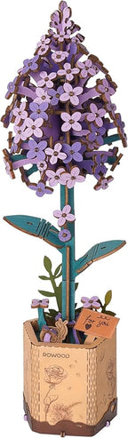 rowood 3D Puzzles for Adults, Mother's Day Wooden Artifical Flower Craft Kit by RowoodAssembleArtDecorateLife