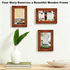 RPJC 4x6 inch Picture Frame Made of Solid Wood High Definition Glass - Image 4
