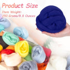 PATIKIL Wool Roving Yarn, 250G/8.8OZ Felting Wool Pure Roving Yarn - Image 2