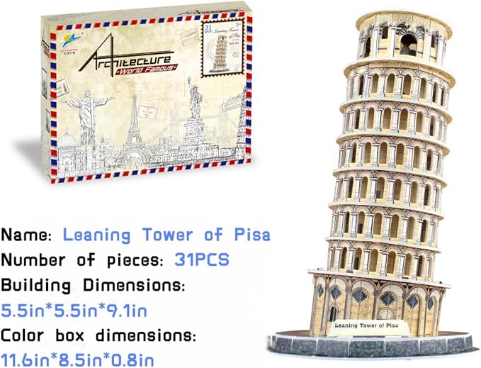 Architecture World Famous of 3D Puzzle.Build Your Own Collection of 17 Global - Image 5