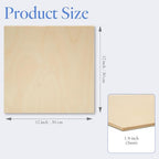 3 mm Baltic Birch Plywood 1/8 x 12 x 12 Inch, B/BB Grade Craft Wood, Stronger - Image 2