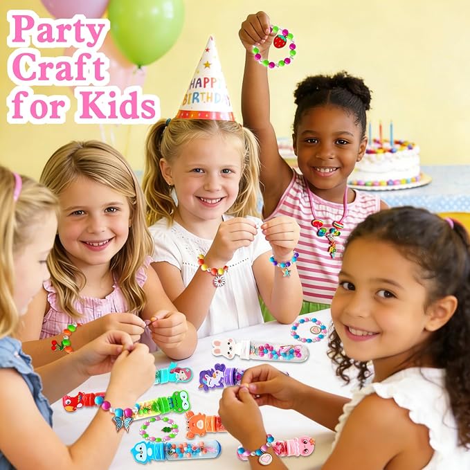 24 Pack Kids Bracelet Necklace Making Kit - Image 6