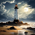 CHWGLFGG 5D Diamond Art Kits for Adults Beginners, Lighthouse Diamond Painting by CHWGLFGG