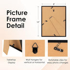 FIXSMITH 8x10 Picture Frame, Display Pictures 5x7 - Image 4