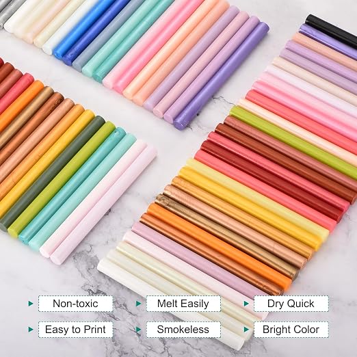 MECCANIXITY 12 Pcs Pearlescent Purple Cylinder Sealing Wax Stick Glue Gun Wax - Image 4