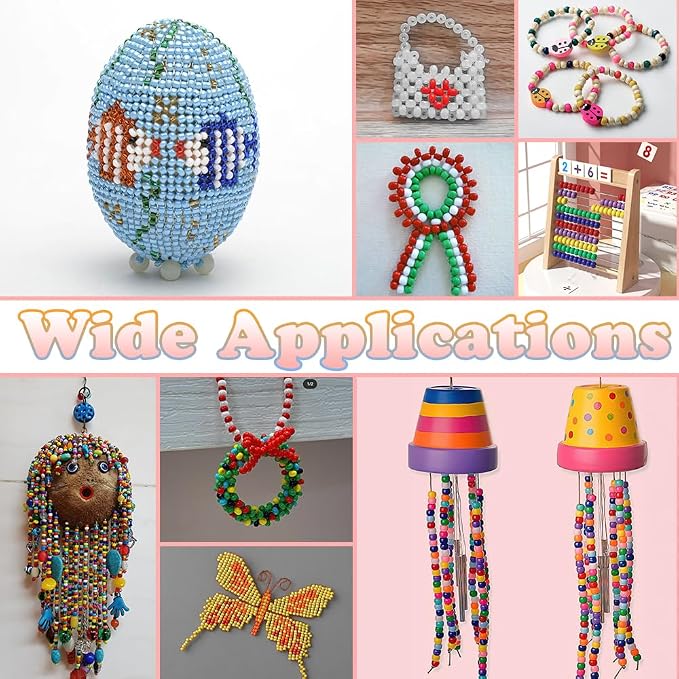 QPIXVB 1100PCS Pony Beads, Beads - Image 6