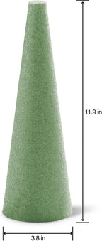 FloraCraft FloraFōM Cone 3.8 Inch x 11.9 Inch Green - Image 2