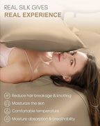 THXSILK Set of 2 100% Mulberry Silk Pillowcase - Image 3