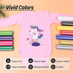 HTVRONT HTV Vinyl Rolls Heat Transfer Vinyl - Image 3